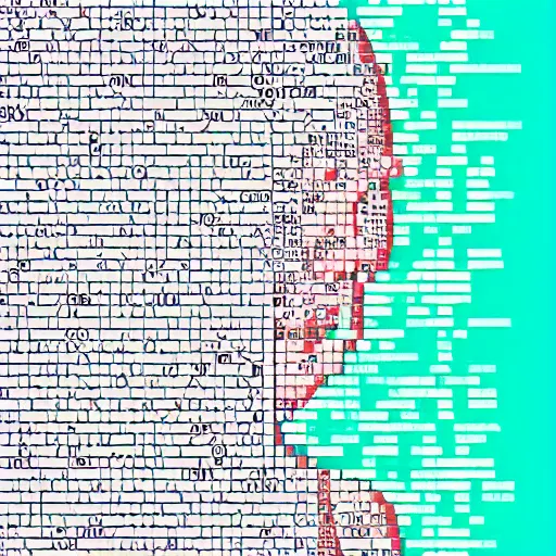 Prompt: anime girl in ascii art style, terminal text, contrasting colors