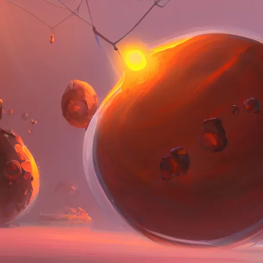 Image similar to nanoparticles, concept art by jama jurabaev