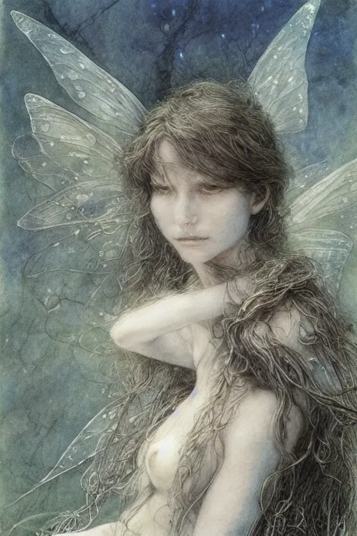 Prompt: a faerie by alan lee and jean - baptiste monge, ultra realistic, 8 k