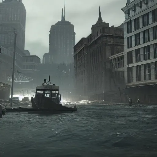 Image similar to sinking city