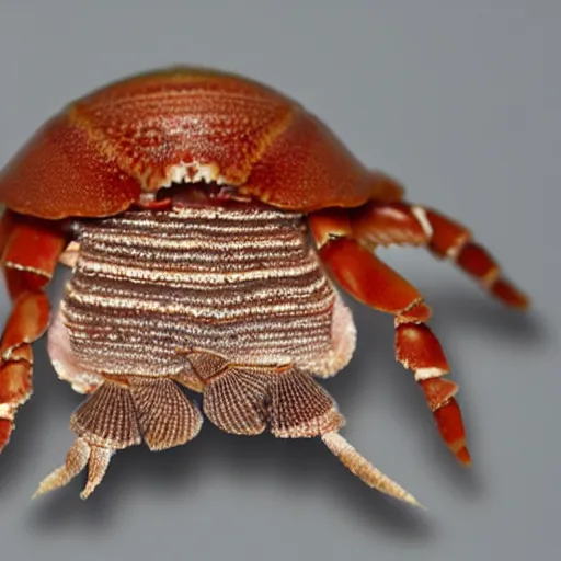 Image similar to Hermit crab with a curly mustache