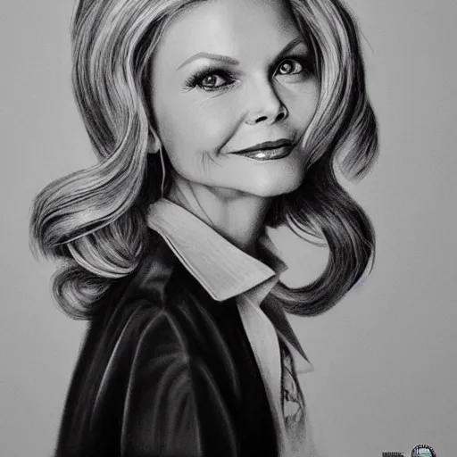 Prompt: amazing lifelike award winning pencil illustration of Michelle pfeiffer in Hairspray trending on art station artgerm Greg rutkowski cinematic