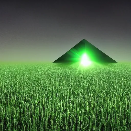 Image similar to kryptonite in a field