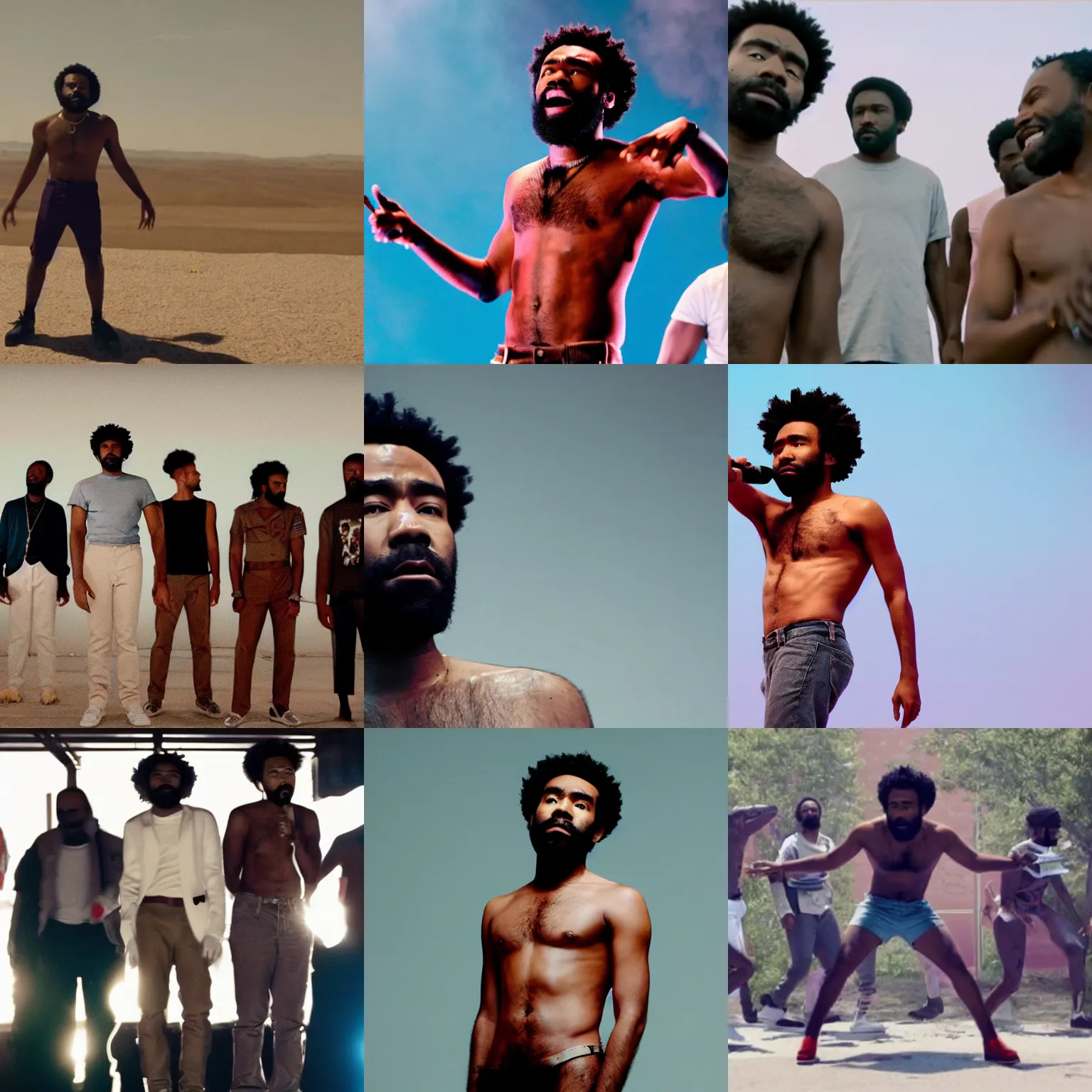 Image similar to still from childish gambino this is america outtake