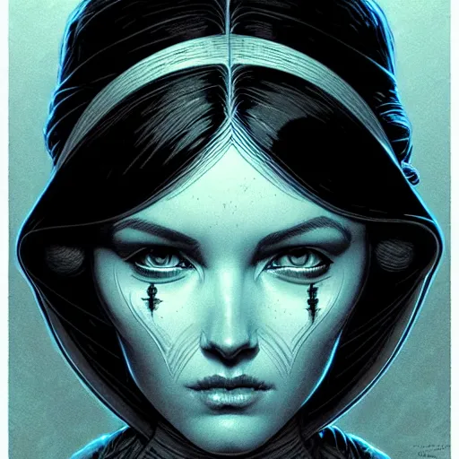 Prompt: portrait soft light, by killian eng and joe fenton and martin deschambault, inspired by star wars, etching, fine, sharp high detail,