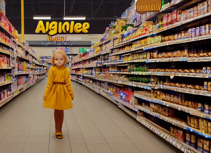 Image similar to angel in a grocery store, cinematic grade, volumetric light, photorealistic,, award winning photo, 100mm, sharp, high res