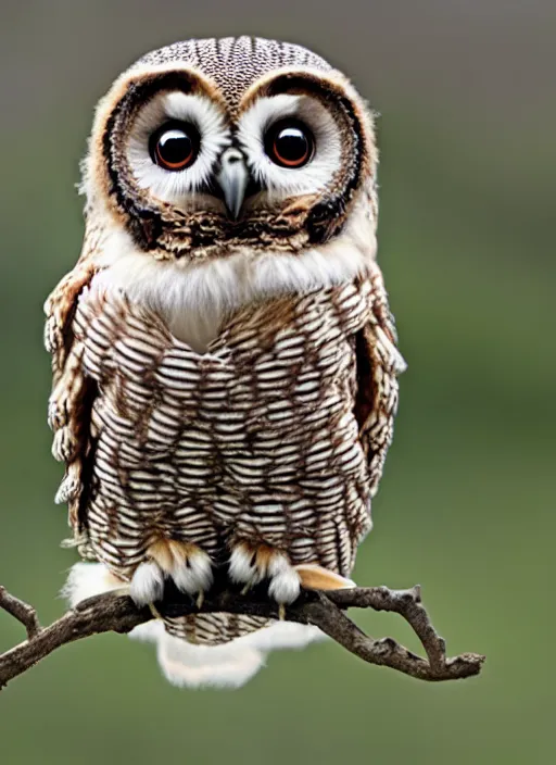 Prompt: bee - owl hybrid