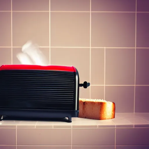 Image similar to toaster on the bathtub, sad, alcohol nearby, picture with message, depression, dark climate