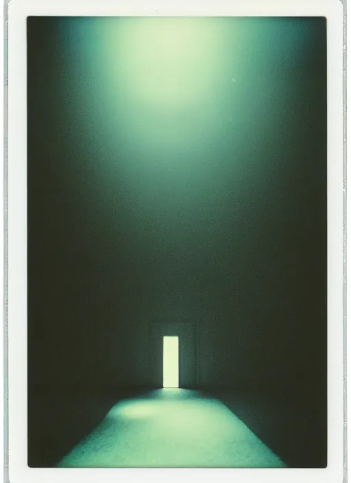 Prompt: a bright silhouette hovers above the ground inside of a hall. liminal, cozy, dramatic soft color lighting ( 1 9 8 4 ). featured polaroid