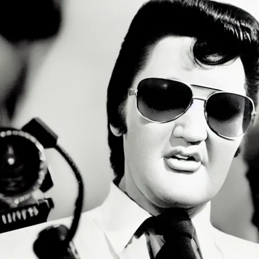 Image similar to elvis being interviewed in 2 0 0 9, 3 5 mm