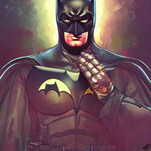 Image similar to batman but it elon musk by Stanley Artgerm Lau, greg rutkowski, thomas kindkade, alphonse mucha, loish, norman Rockwel