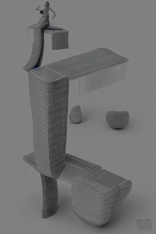 Image similar to a hyper realistic 3D model of surreal levitation, digital art, high concept, fractal, recursive, exponential, quantum