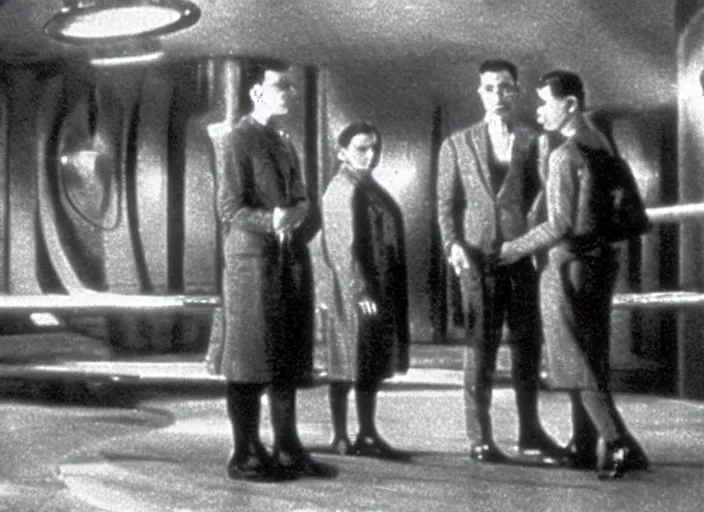 Prompt: scene from the 1927 science fiction film Gattaca