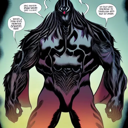 Image similar to knull the symbiote god