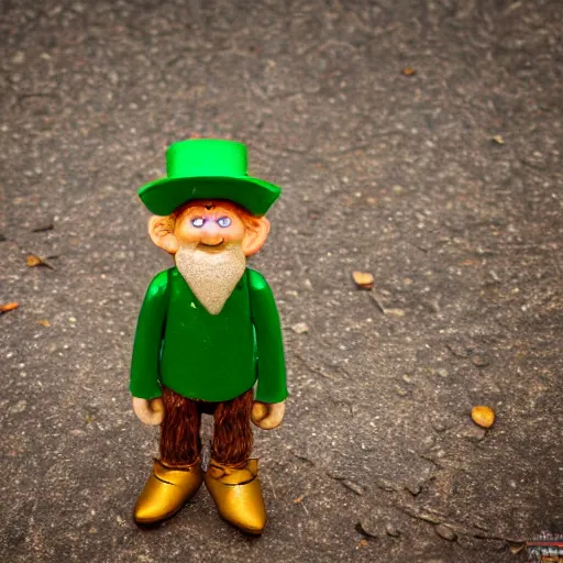 Prompt: photograph of a leprechaun, Leica M9, depth of field