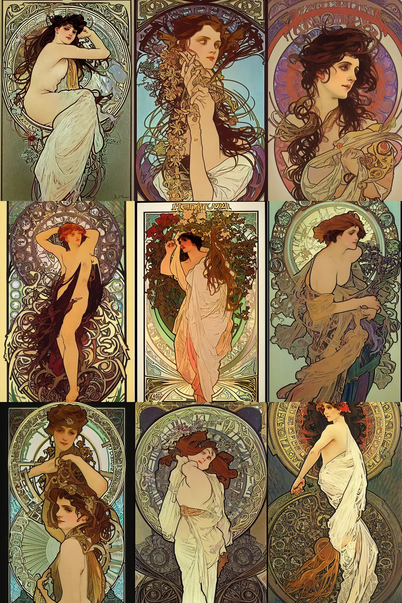 Prompt: artwork by alphonse mucha