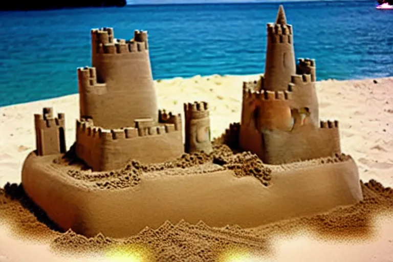 Image similar to a completed sand castle