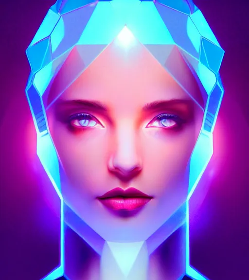 Prompt: symmetry!! russian prince of technology, solid cube of light, hard edges, product render retro - futuristic poster scifi, lasers and neon circuits, beautiful russian princess, intricate, elegant, highly detailed, digital painting, artstation, concept art, smooth, sharp focus, illustration, dreamlike, art by artgerm