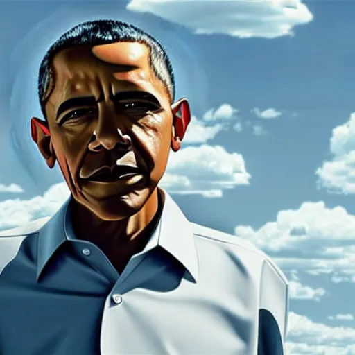 Image similar to A still of Obama as Walter White in Breaking Bad