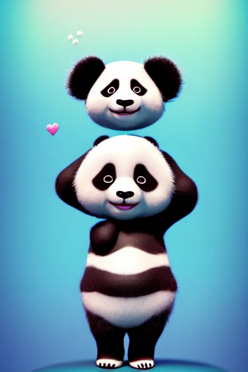 Kawaii Panda Digital Art by Maximus Designs - Pixels