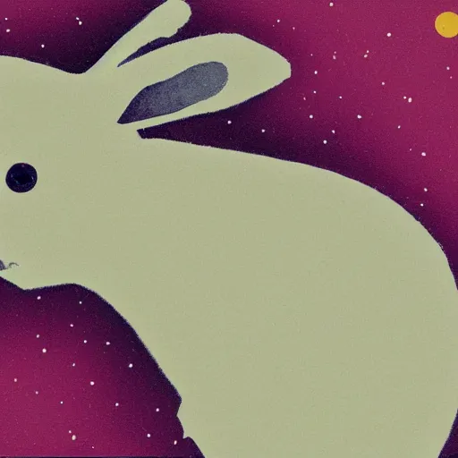 Image similar to rabbit on the moon