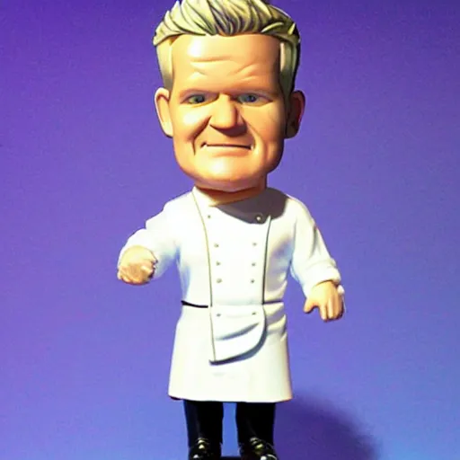 Prompt: bobble head of Gordon Ramsay