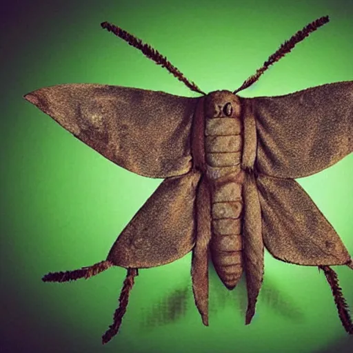 Image similar to yearbook photo of a giant moth, grainy picture, detailed, realistic