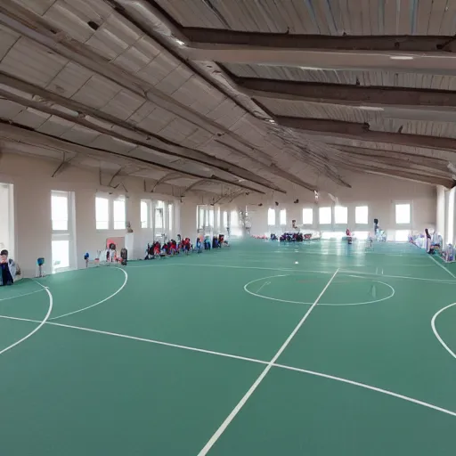 Image similar to crowded sports school hall