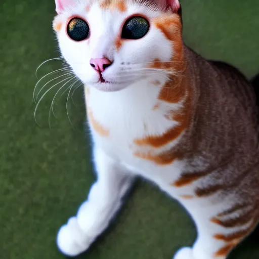 Prompt: cat with heterochromatic pupils