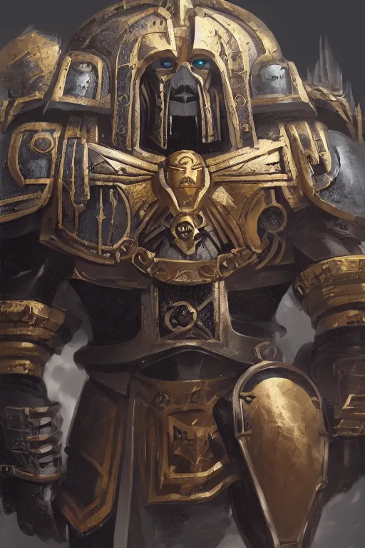 Image similar to armor portrait heros warhammer 4 0 k horus heresy fanart - the primarchs emperor by johannes helgeson animated with vfx concept artist & illustrator global illumination ray tracing hdr fanart arstation zbrush central hardmesh 8 k octane renderer comics stylized