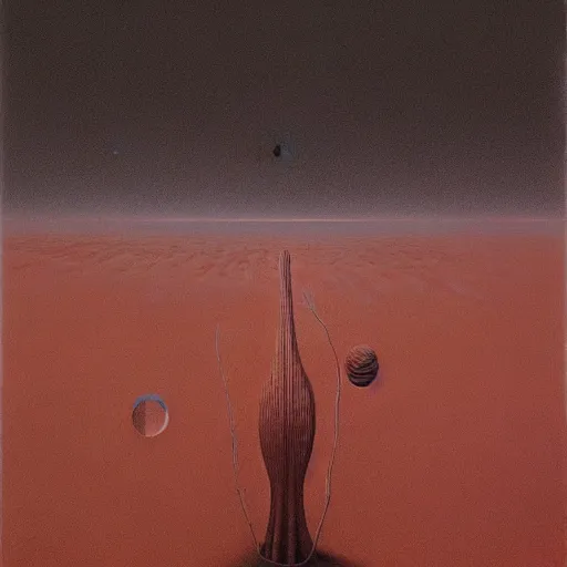 Image similar to New artwork by Zdzisław Beksiński in the year 2022