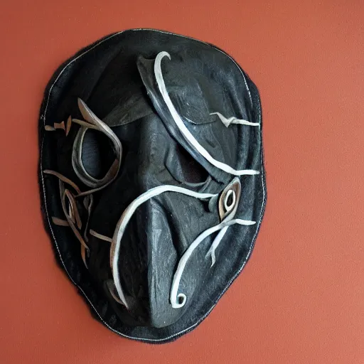 Prompt: handmade cultist mask