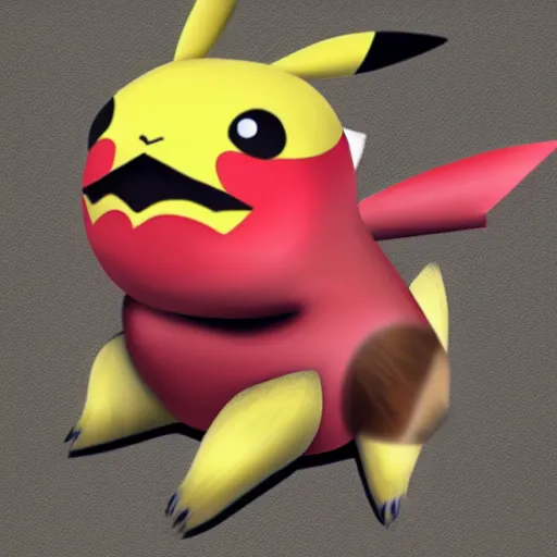 Prompt: if Pikachu were a real animal, photorealistic