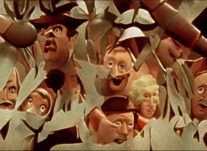 Image similar to ! dream a still image from a monty python animation by terry gilliam, technicolor 4 k
