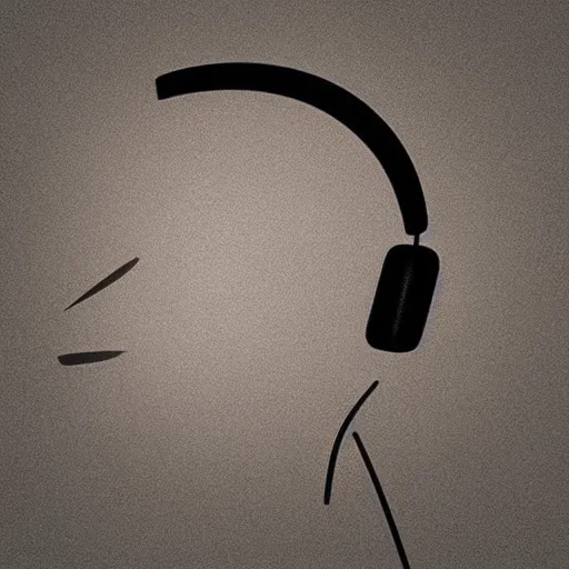 Image similar to a bird wearing headphones