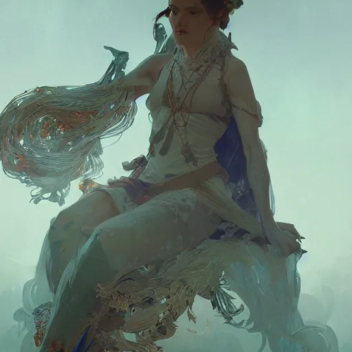 Image similar to , highly detailed, digital painting, artstation, concept art, sharp focus, illustration, art direction by greg rutkowski and alphonse mucha