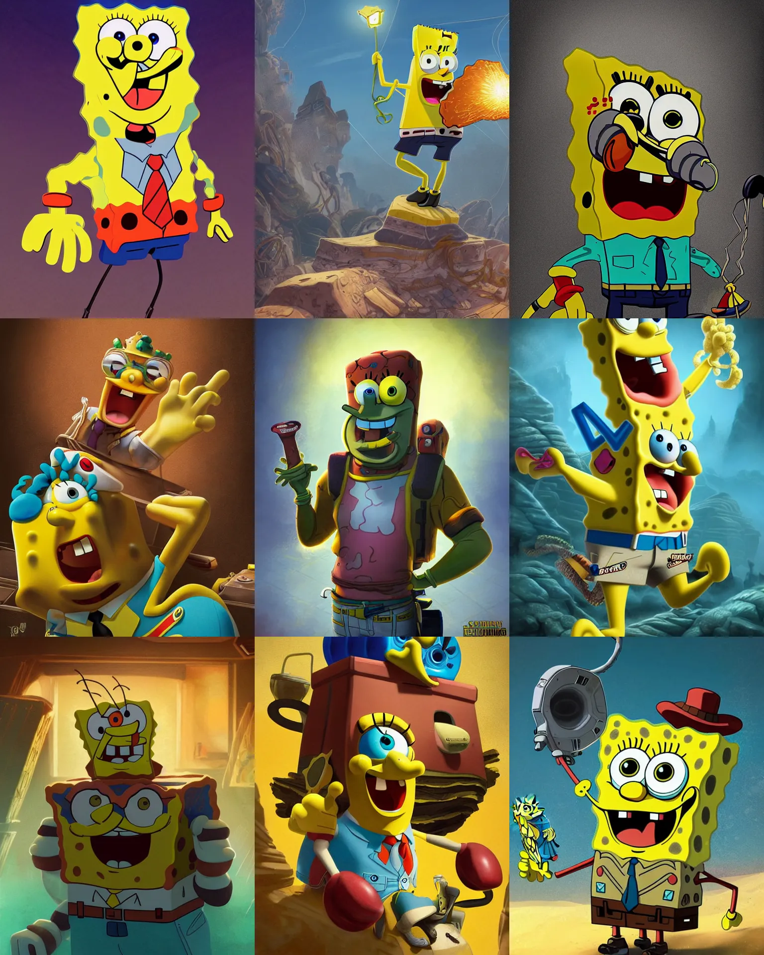 SpongeBob is Sick! - mariondomenei - Digital Art, People & Figures