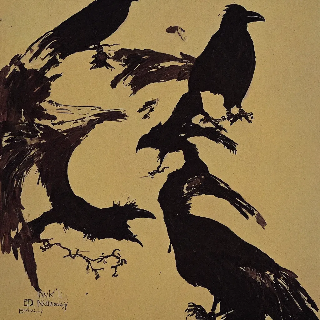 Prompt: a painting of a homemade mask that looks like a raven, by ed brinkley and norman rockwell, detailed