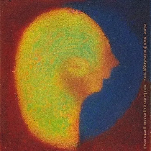 Image similar to pareidolia by Odilon Redon