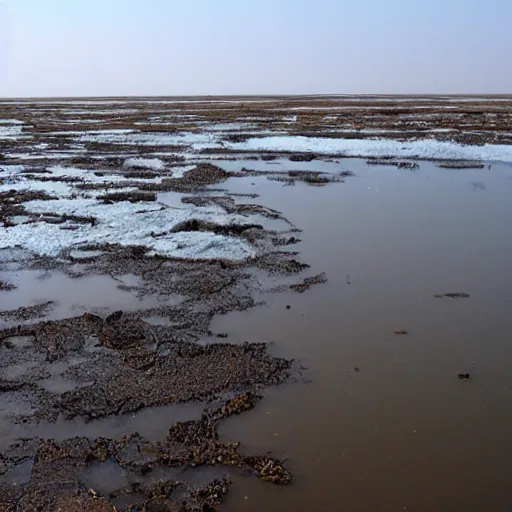 Prompt: Meme about the ice cleared out of the land leaving behind a quagmire of mud, swamps and sloughs. It remained an inhospitable environment for some time.