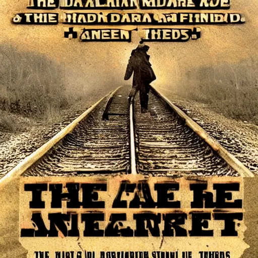 Image similar to the railroad is a place of death. it's where the forgotten and the damned go to die. it's a place of dark secrets and hidden terror.