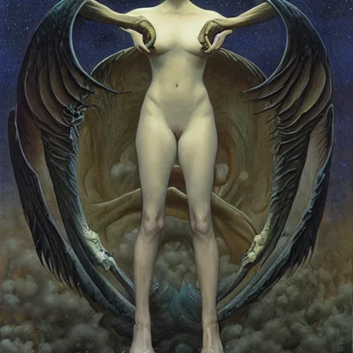 Image similar to artwork by Gerald Brom