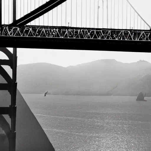 Image similar to ansel adams photo of the golden gate bridge