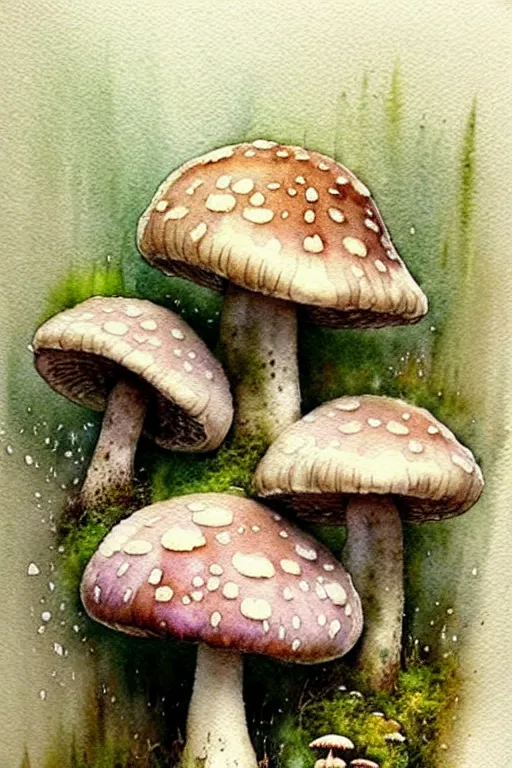 Image similar to soft muted colors!!!!!! ( ( ( ( ( ( watercolor giant flowers, giant mushrooms, moss granular dripping running. ) ) ) ) ) ) ) ) by jean baptiste monge!!!!!!!!!!!!!!!!!!!!!!!!!!!!!!