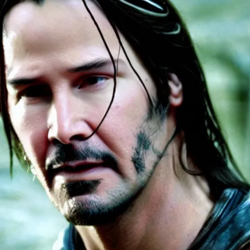 Image similar to Keanu Reeves as Legolas