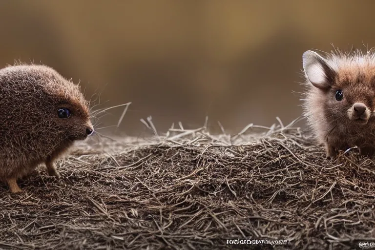 Image similar to a pudu chinchilla!!! hybrid! hyper realistic!! realistic lighting!! wildlife photographer of the year!!! bold natural colors, national geographic, hd, wide angle, 8 k