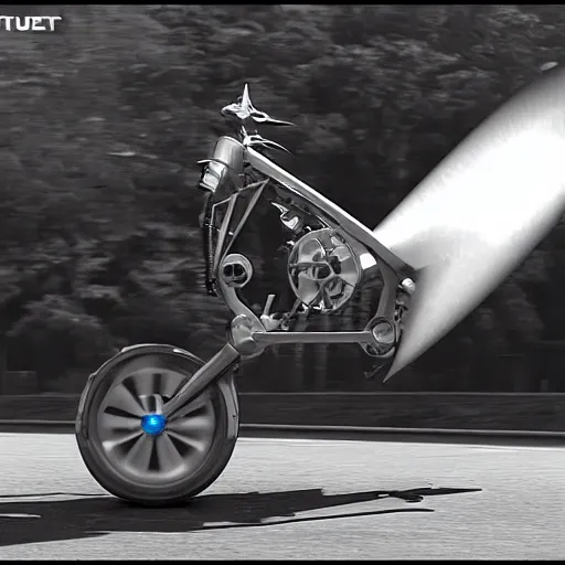 Image similar to jet turbine hoverbike, cinematic Eastman 5384 film