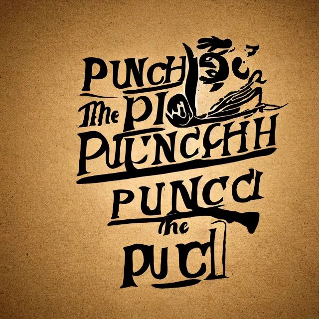 Image similar to logo of the word punch