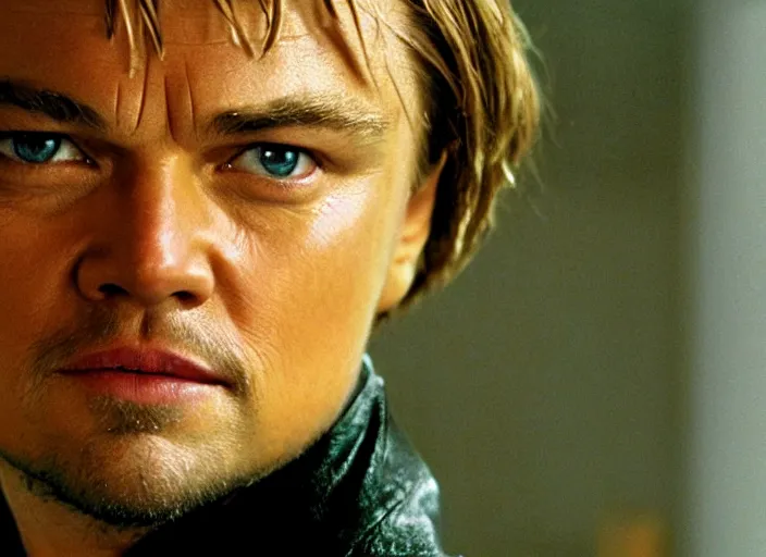 Image similar to film still Leonardo Dicaprio in kill bill 2003