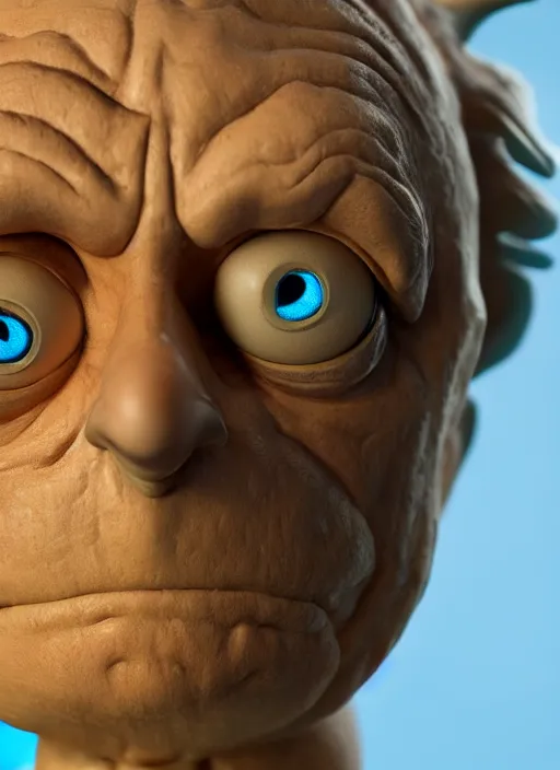 Image similar to morty from rick and morty closeup photograph dslr photorealistic, studio lighting, ektachrome, detailed, intricate, face detail